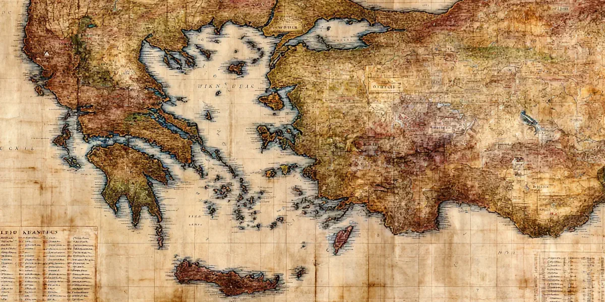 Χάρτης περιοχών των αρχαίων ελληνικών φυλών.
