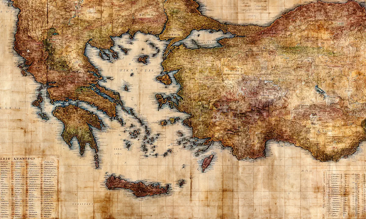 Χάρτης περιοχών των αρχαίων ελληνικών φυλών.