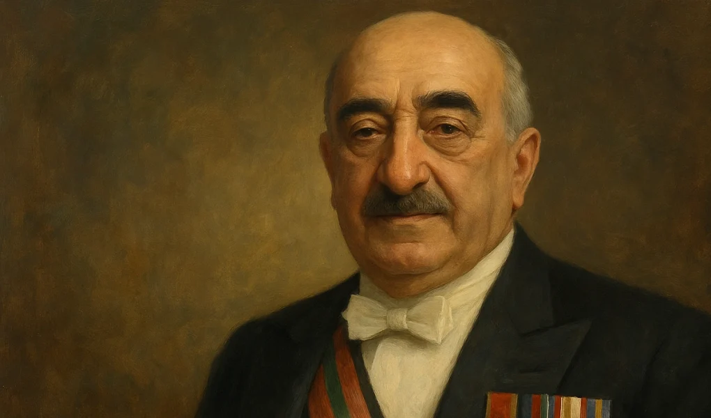 AI-generated realistic illustration of a Greek shipping tycoon speaking with a king before his death