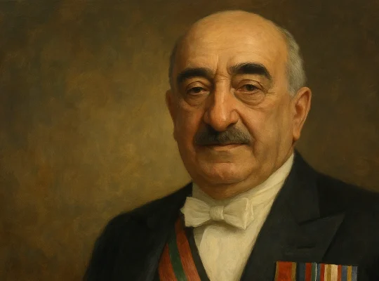 AI-generated realistic illustration of a Greek shipping tycoon speaking with a king before his death