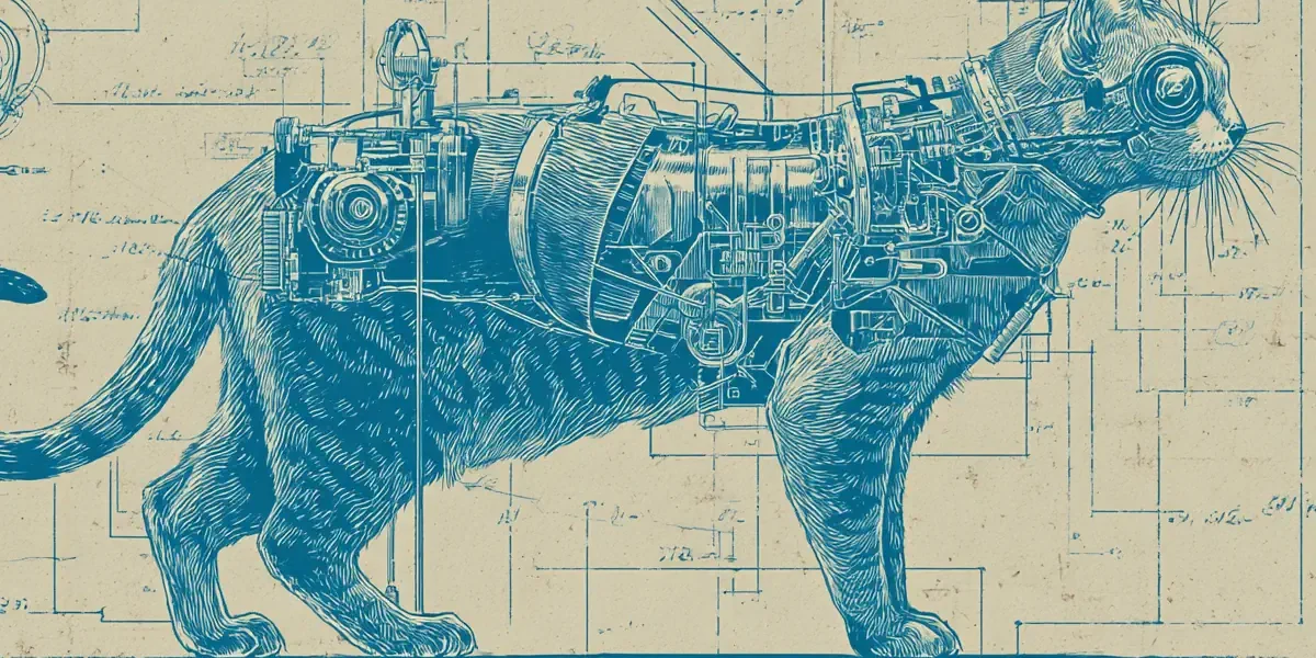 Διάγραμμα τεχνικής κατασκευής του Project Acoustic Kitty με λεπτομέρειες εξοπλισμού.