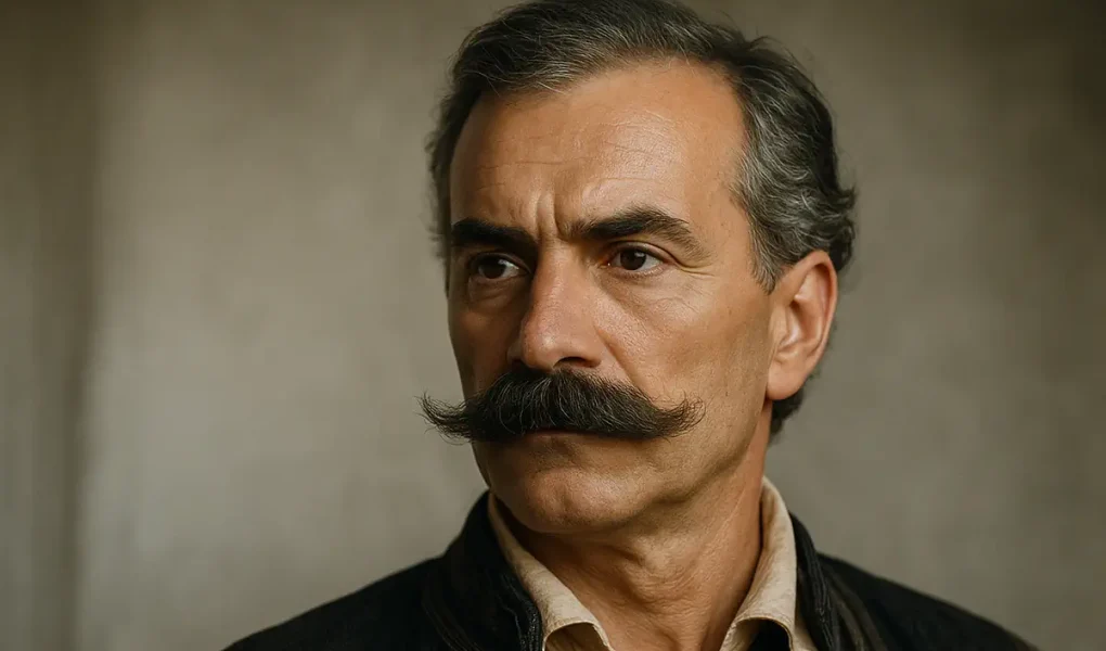 AI-απεικόνιση της ανατίναξης του Γεωργάκη Ολύμπιου στη Μολδαβία, βασισμένη σε ιστορικές ζωγραφιές