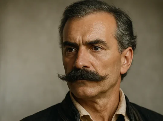 AI-απεικόνιση της ανατίναξης του Γεωργάκη Ολύμπιου στη Μολδαβία, βασισμένη σε ιστορικές ζωγραφιές