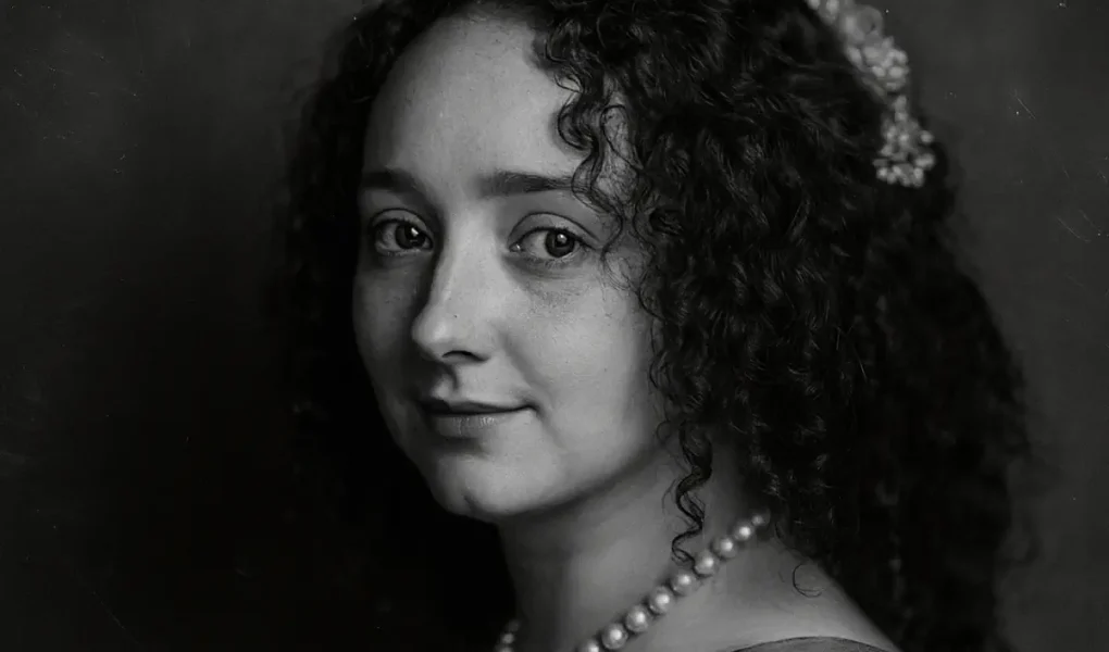 Πορτραίτο της Margaret Lemon με μαργαριτάρια