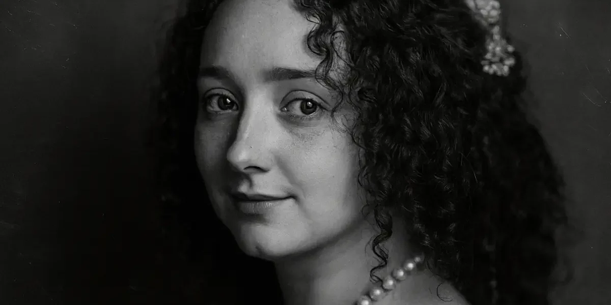 Πορτραίτο της Margaret Lemon με μαργαριτάρια