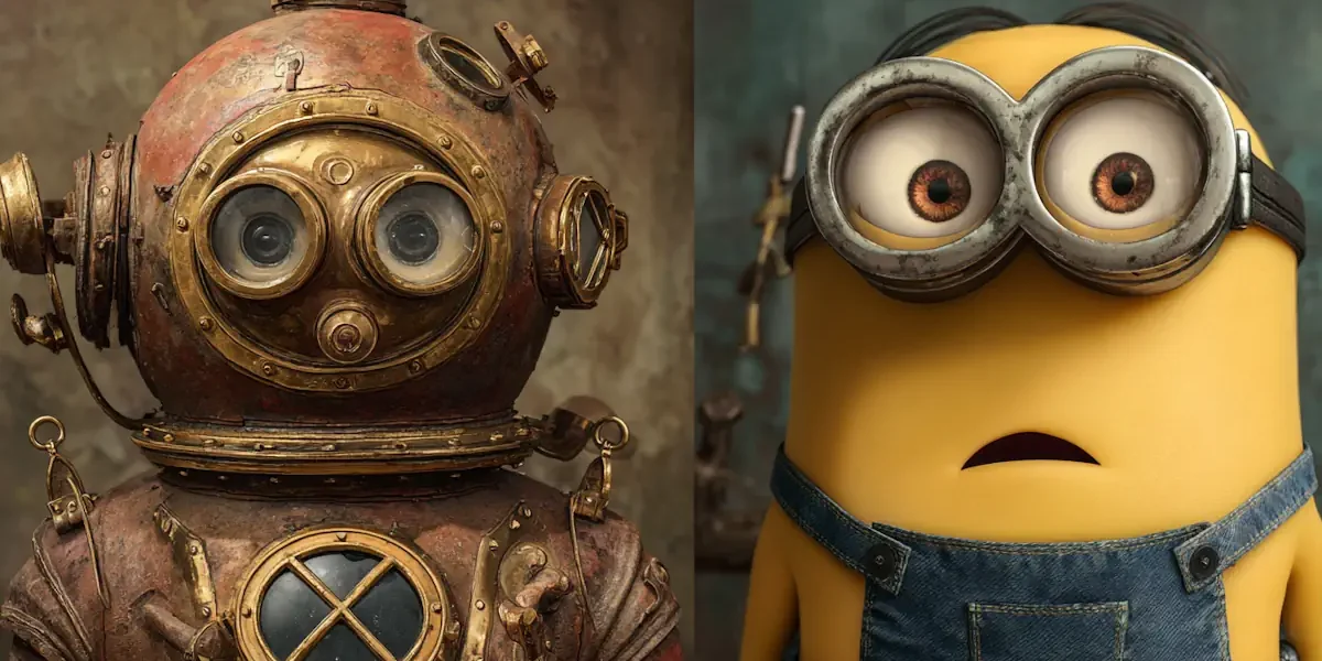 Minions και vintage στολές κατάδυσης 1903