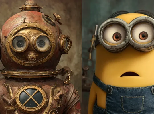 Minions και vintage στολές κατάδυσης 1903