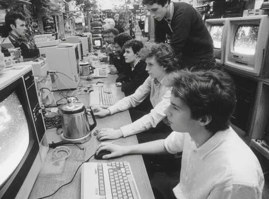 AI-generated απεικόνιση της καφετιέρας του Cambridge που έγινε η πρώτη web κάμερα