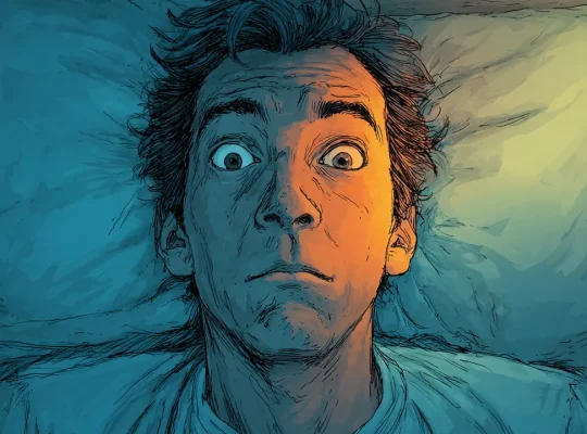 Άνθρωπος τινάζεται την ώρα που αποκοιμιέται.