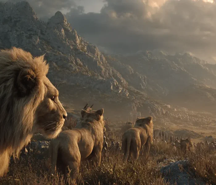 Άγρια λιοντάρια περιφέρονται στα τοπία της αρχαίας Ελλάδας.